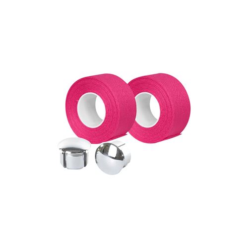 Guidoline velox coton superieur tressostar 90 rose flash avec embouts guidon (pr) blister