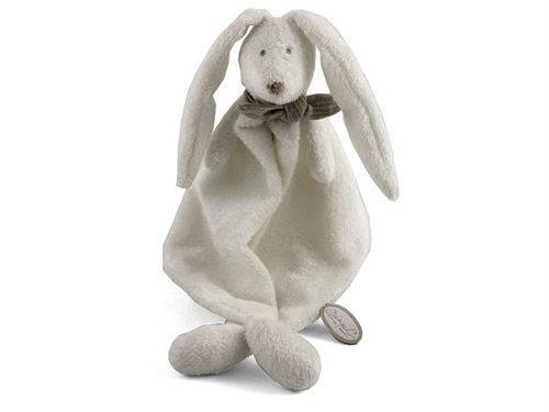 Dimpel - Doudou lapin Flor - blanc