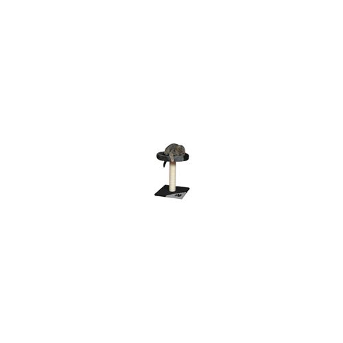 TRIXIE Tarifa Arbre a chat Hauteur 52 cm gris et noir peluche et sisal naturel