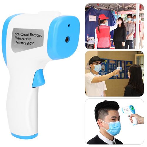Thermomètre frontal sans contact infrarouge pour enfants bébé fièvre adulte grippe