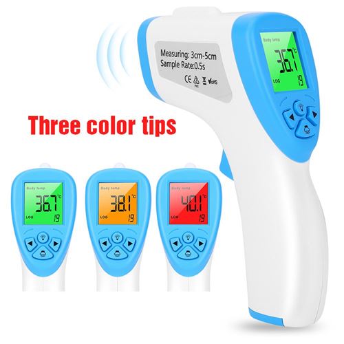 Thermometre Frontal Bébé Thermomètre Infrarouge pour Fièvre, 3-en