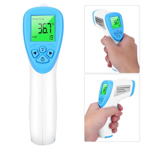 Thermometre Frontal Bébé Thermomètre Infrarouge pour Fièvre, 3-en