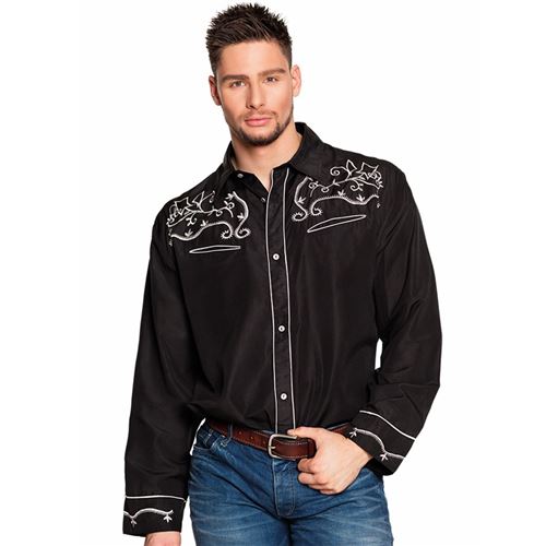 chemise western noir