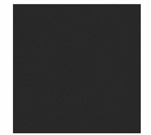 Serviettes Duni Noir 3 couches 33x33