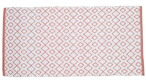 Tapis extérieur et intérieur rouge et blanc - Solys - Rouge