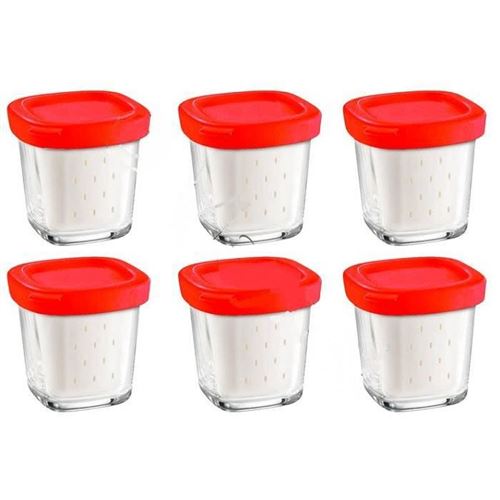 Seb Pots De Yaourt Par 6 Xf100501 pour Robot Moulinex
