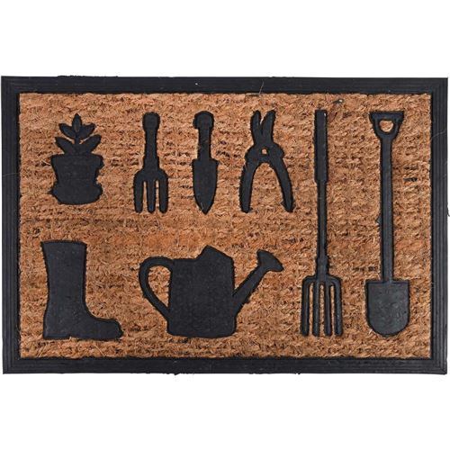 Esschert Design - Paillasson coco et caoutchouc Outils du jardin