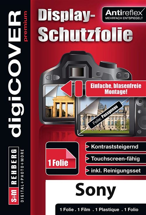 digiCOVER N4172 Film de Protection d'écran pour Sony Alpha 68 Blanc