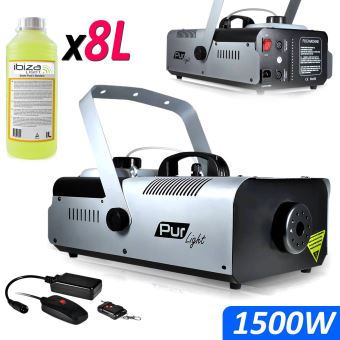 27€ sur Machine à fumée débit de 800W, + 2 télécommandes +1L de