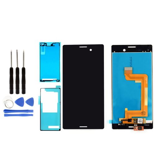 Pour sony xperia m4 aqua répare ecran lcd vitre tactile+adhEsif et outils noir