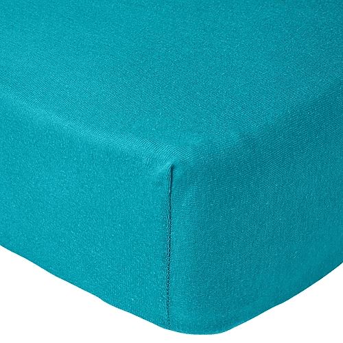 Drap housse Jersey Extensible lit 70x140 cm Bleu Tropical