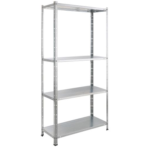 Arebos Étagère de rangement (100 kg Capacité Totale, 75 x 30 x 150 cm) Étagère Charge Lourde Metallique