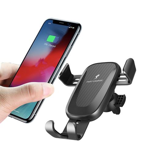 Support universel de voiture avec Chargeur sans Fil QI Wireless à Induction pour Samsung Galaxy A71 - Station de Chargement