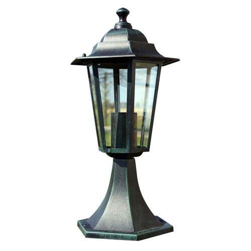 VidaXL Lampe de jardin Vert foncé/Noir Aluminium