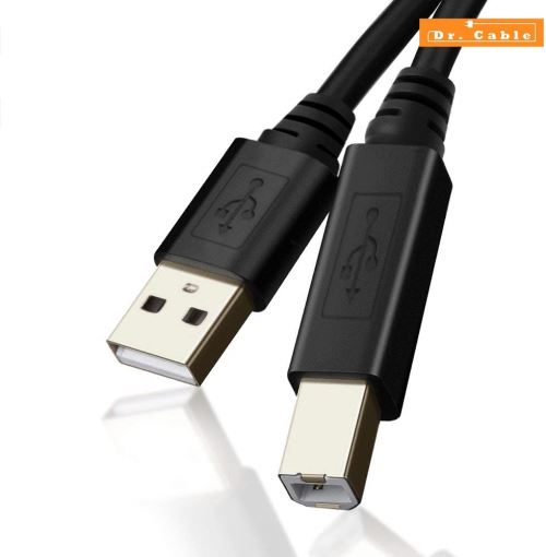 Câble pour imprimante USB mâle A vers mâle B. 1,5m
