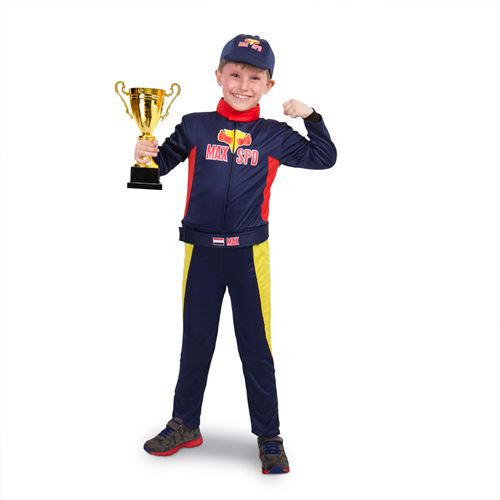 Formule 1 Race Outfit Max avec Cap Taille 116-134