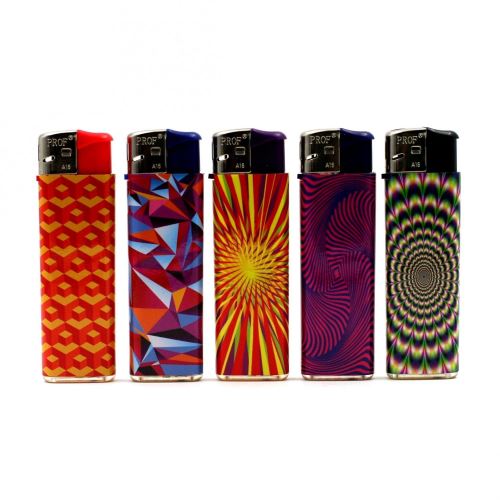 Lot de 5 Briquets Electronique - Psychedelique