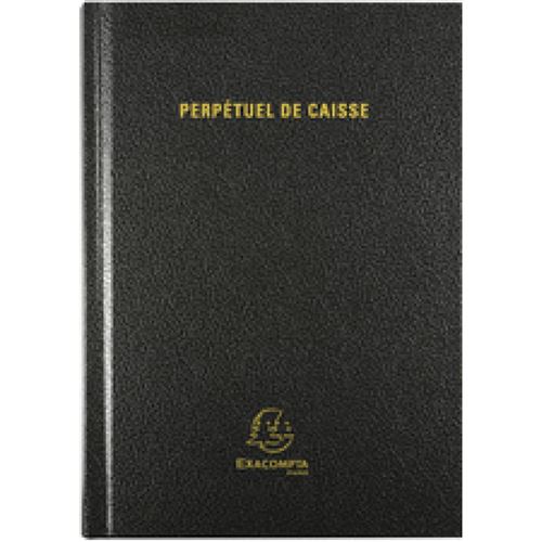 Exacompta Exacompta Agenda Perpétuel Caisse 210 X 148 Mm, Assorti Noir