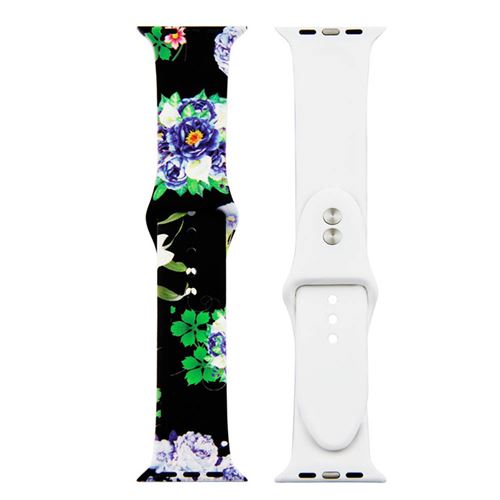Bracelet de montre en silicone coloré pour Apple Watch Series 6/ SE/ 5/ 4 40mm - Multicolore#41(Taille S/M)