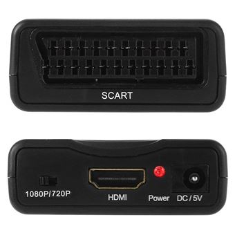 Convertisseur Péritel-HDMI Scart vers HDMI Adaptateur Vidéo Audio
