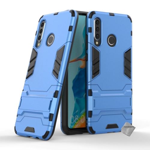 Housse etui coque rigide anti choc pour Huawei P30 Lite avec verre trempe - BLEU CLAIR