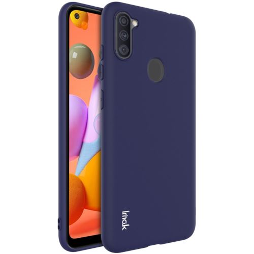 Coque en TPU mat bleu pour votre Samsung Galaxy A11