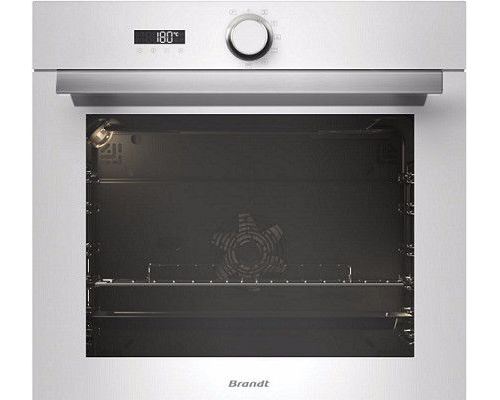 Brandt BXP6332W - Four - intégrable - niche - largeur : 56 cm - profondeur : 55 cm - hauteur : 58.5 cm - avec système auto-nettoyant - classe A+ - blanc