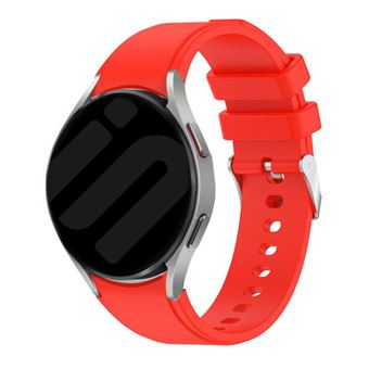Strap-it Bracelet silicone connexion parfait - compatible pour Samsung Galaxy Watch 6 - 44mm (rouge clair) - 1