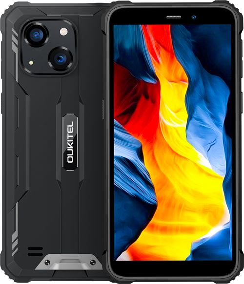 Oukitel WP32 Smartphone Noir:5.93 écran 4Go 128Go Dual Sim 4G Android 13 5800mAh-Poids 632g