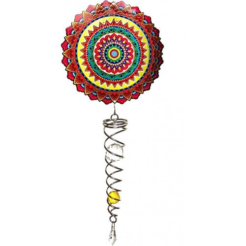 Spin-Art Spinners - Mobile à vent avec boule en cristal Deluxe Mandala mexico