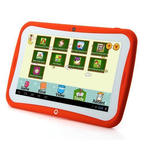 Tablette Tactile Enfant Jouet Éducatif 7' Android Jelly Bean Yokid Orange 8 Go +SD 4Go - YONIS