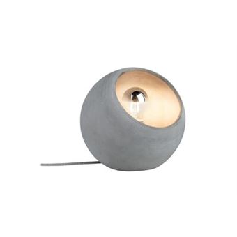 Lampe à poser neordic ingram - 20w - e27 - 230v - gris - béton - dimmable - sans ampoule - fait main - 1