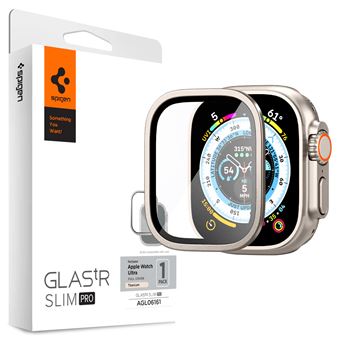 Protecteur d'écran Spigen Glas.tR Slim Pro, Compatible pour Apple
