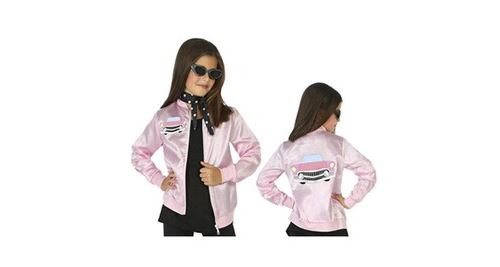 Déguisement pour fillette grease rose (1 pc) - costume enfant fille taille - 7-9 ans