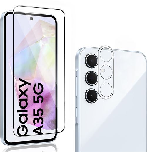 Verre Trempe et Protection Camera Arriere Transparent Pour Samsung Galaxy A35 Little Boutik©