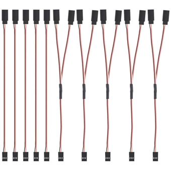 10 Câbles d'Extension Servo 3 Broches 458mm - Haute Durabilité pour 10 Câbles d'Extension Servo 3 Broches 458mm - Haute Durabilité pour