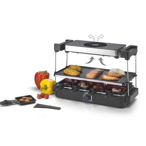 Gril à gourmet pour chef Trebs 15110 RVS-Noir