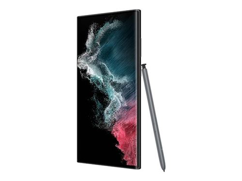 Samsung Galaxy S22 Ultra - 5G smartphone - double SIM - RAM 8 Go / Mémoire interne 128 Go - OLED display - 6.8" - 3088 x 1440 pixels - (120 Hz) - 4x caméras arrière 108 MP, 12 MP, 10 MP, 10 MP - front camera 40 MP - graphite