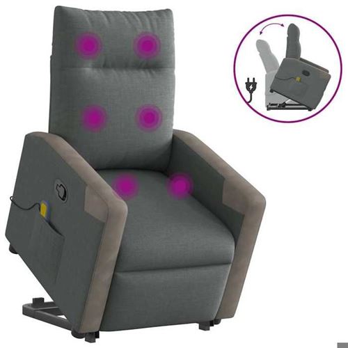 Non Communiqué Gris Vidaxl Fauteuil De Massage, Relaxation Tissu Foncé