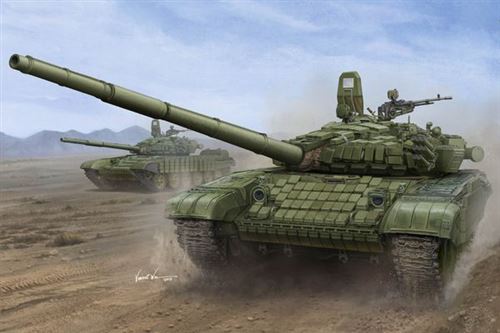 Russian T-72b/b1 Mbt(w/kontakt-1 Reactiv Armor)- 1:16e - Trumpeter