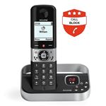 Alcatel F890 Voice Solo - Téléphone sans fil - système de répondeur avec ID d'appelant - (conférence) à trois capacité d'appel - noir