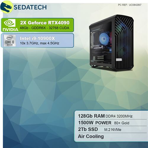 Pc Gamer I9 13900k 128gb Ddr5 Nvme 2tb Rtx 4090 Fonte 1500w