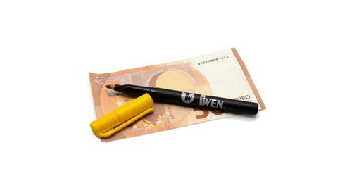 Twen twen stylo détecteur de faux billets, couleur: jaune / noir noir