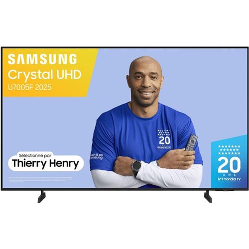 Téléviseur Samsung Crystal UHD 50 U7005F 2025 4K Smart TV HDR10 Gaming Hub WiFi