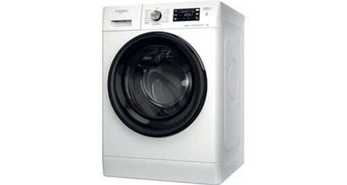 MAL posable, Front, FRESHCARE, Blanc, 7 KG, 1400 trs, Classe energie B, 54 L, 78dB, Moteur Induction, Big Digit, 6eme Sens, FreshCare+, Steam Refresh, Porte noire