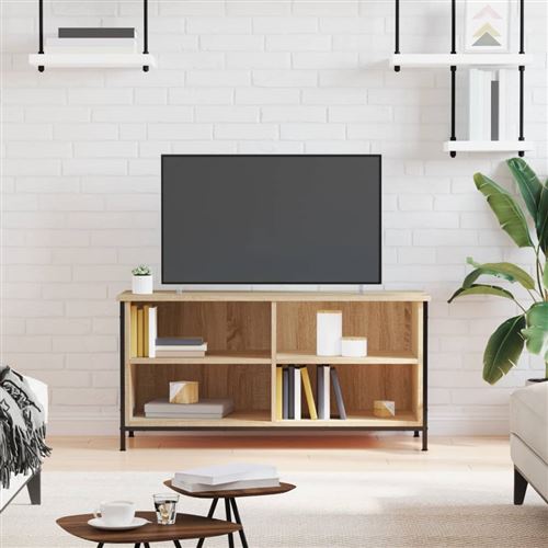 Vidaxl Meuble Tv Chêne Sonoma 100X40x50 Cm - Image 3