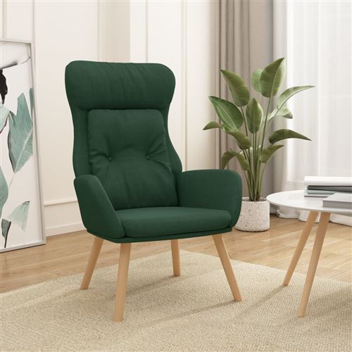 Vidaxl Jaune Fauteuil Relax Tissu Foncé - Image 2