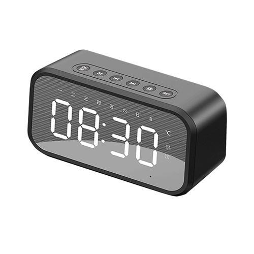 Enceinte Bluetooth JM03 Réveil Portable Noir