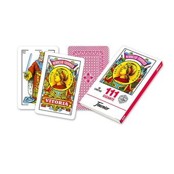 Jeu De Cartes Espagnoles Géantes C.1950 - Baraja Castillane FOURNIER - Complet, Boîte Usée