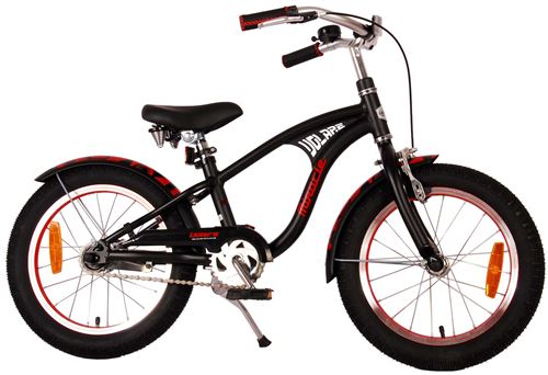 Vélo pour enfants - Volare Miracle Cruiser - Garçons - 16 pouces - Noir mat